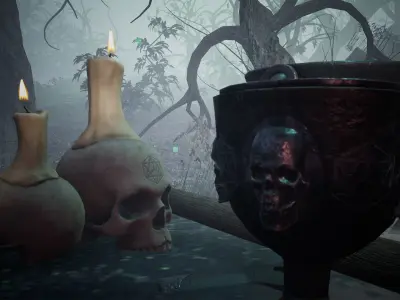 Witch Props 79 Assets Low-poly 3D model