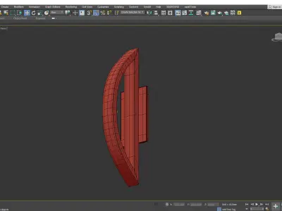 Possini Euro Coppered Arch Indoor Outdoor LED Wall Low-poly 3D model