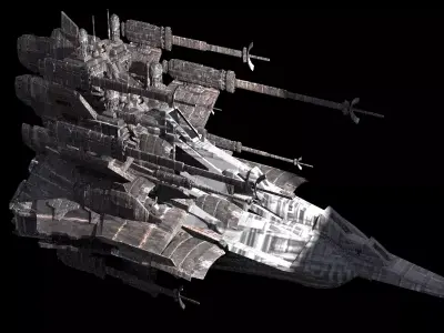 Heavy Dragon Space Carrier 2 3D model
