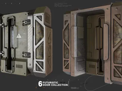 Sci-fi Door VOl-1 3D model