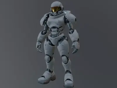 sci fi robot 3D model