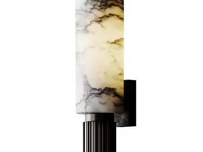 Cylinder Metal Sconce Light 3D model