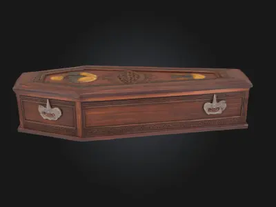 Vampires Rest  Eternal Slumber in Gothic Stone 3D model