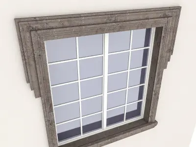 Window Frame 16 Low-poly 3D model