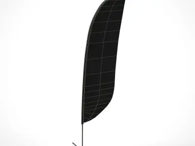 Feather Flag 3D model