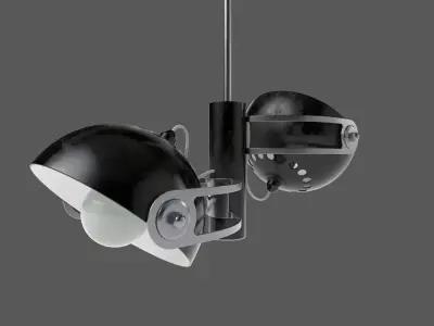 retro ceiling hanging lamp 3D model