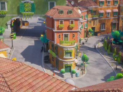 Solivara Stylized City Pack UE5  Low-poly 3D model