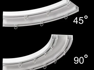 Ceiling Curtain Tracks 3D model