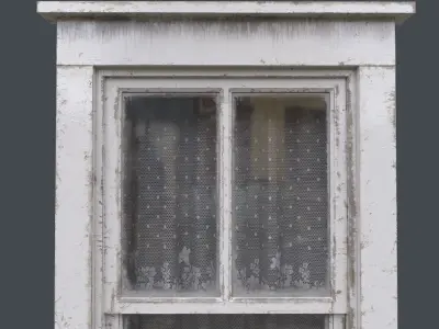 Old Window  Low-poly 3D model
