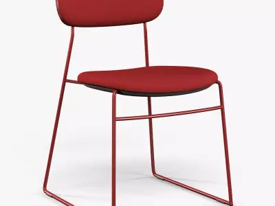 Modus PLC Wire upholstered chair 3D model