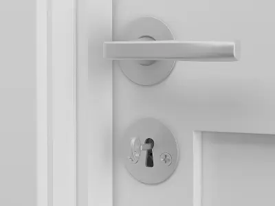 Interior door 02 3D model