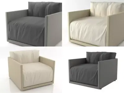 Toffee armchair 3D model