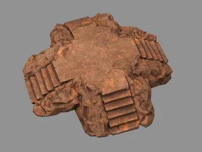 Staris Rock 04 Low-poly 3D model
