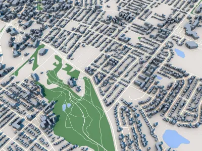 Nanaimo City Canada 3D model