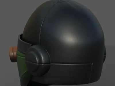 Helmet scifi fantasy futuristic technology  Low-poly 3D model purchase