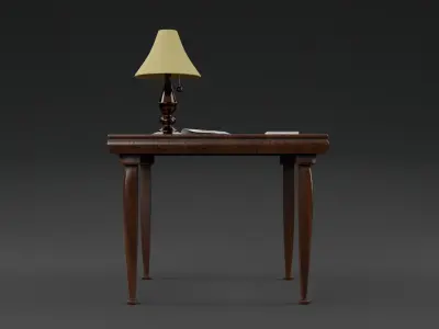 Wooden Table 3d Low-poly 3D model