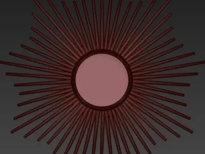 Wall mirror 8 3D model