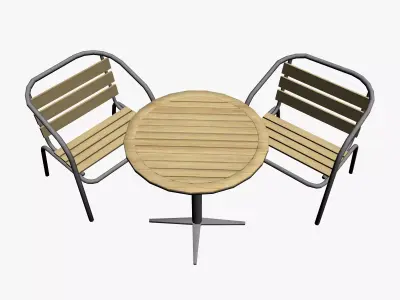 OUTDOOR FURNITURE 14 Low-poly 3D model