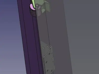 Doorstop teardrop cam-lock 3D print model