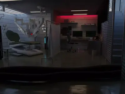 Cyberpunk - The Doctor Is Ready For You Now - Complete Scene 3D model