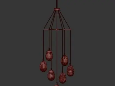 Mendocino Glass Pendant 3D model