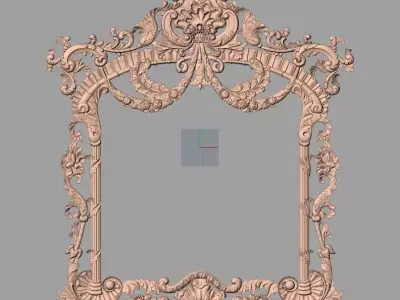 Photo frame 3D relief models STL Files used for CNC Router E860 3D model