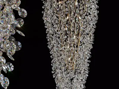 Hanging chandelier AISLING E 3D model