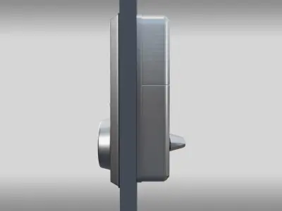 YD Digital Door Lock Low-poly 3D model