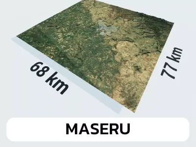 Maseru Lesotho City Landscape 3D Model 3D model