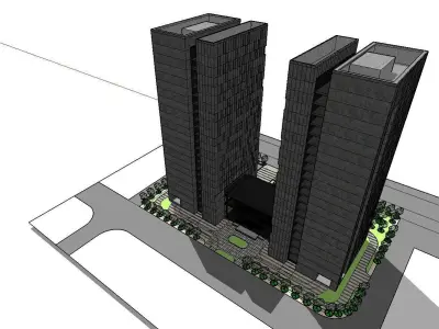 vacation spot-Resort-Fashion Leisure Hotel-0141 3D model