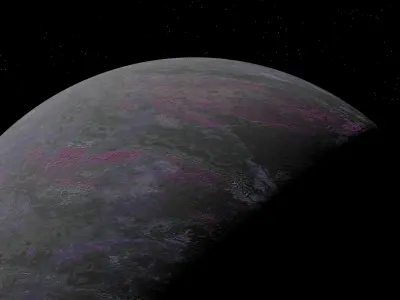 alien moon 002 Low-poly 3D model