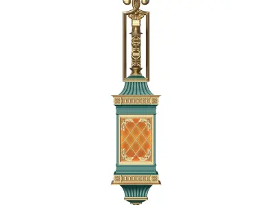 Classic Street Wall Light 0202 Low-poly 3D model