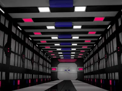 Sci Fi Tunnel  3D model