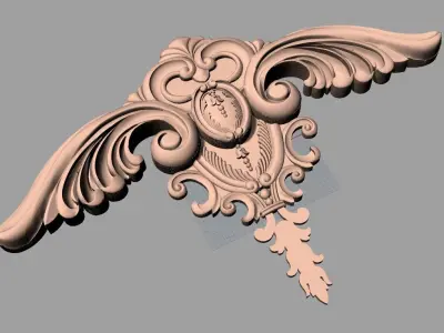 CNC 3D relief models STL format file used for artcam aspire E388 3D model