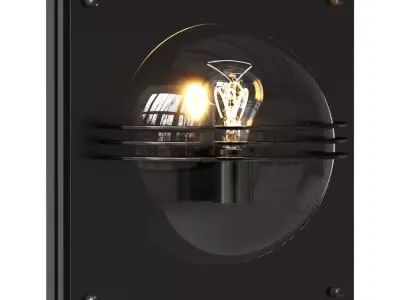 lucide A60 privas wandlamp zwart 3D model
