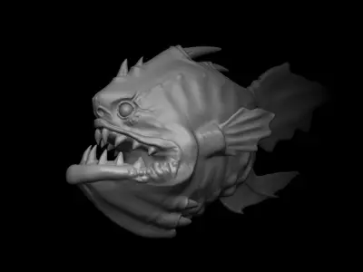Angler Fish 3D print model