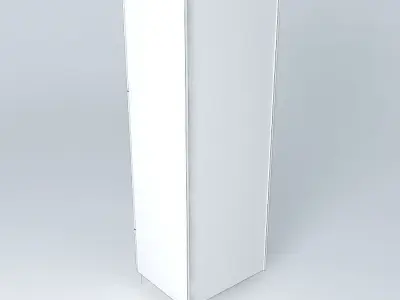 OC2D1D kitchen cabinet with shelves Free 3D model