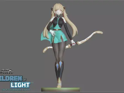 BELLA 3D MODEL FROM CHILDREN OF LIGHT - TRIP TO DRAGONS LAIR Free 3D print model