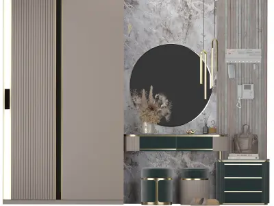 hallway set 07 3D model