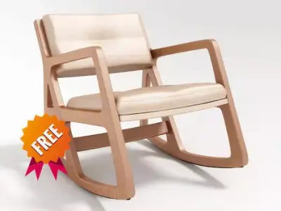 Sleepy blind tufted Chair Free 3D model