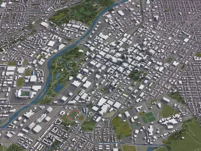 Boise Low-poly 3D model