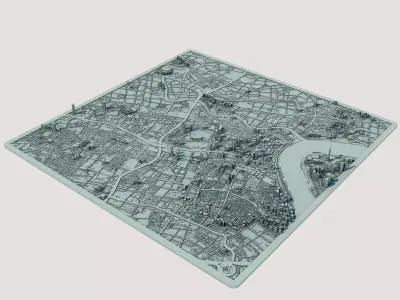 Shanghai City China 3D print model