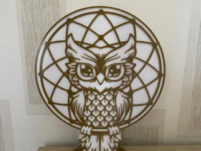 Owl Lamp 3D print model