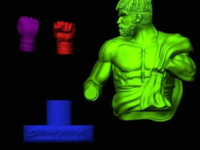 Ryu Street Fighter VI 3D print model