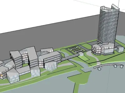 vacation spot-Resort-Fashion Leisure Hotel-0126 3D model