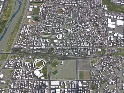 Zhubei Low-poly 3D model