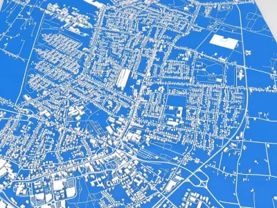 Cityscape Papenburg Germany  3D model