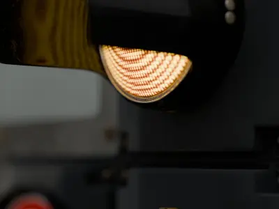 Traffic light with PBR mtl 3D model