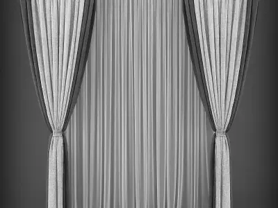 Curtain 3D model 127 3D model
