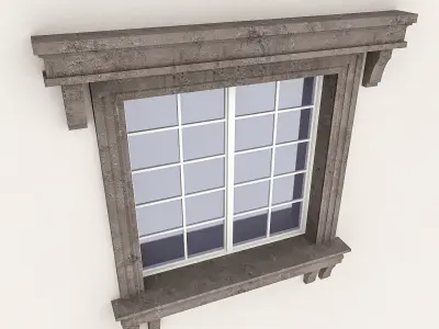 Window Frame 11 Low-poly 3D model